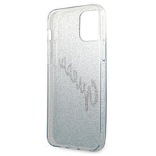 Заредете изображение във визуализатора на галерията – Guess GUHCP12LPCUGLSBL iPhone 12 Pro Max 6,7" niebieski/blue hardcase Glitter Gradient Script - TopMag
