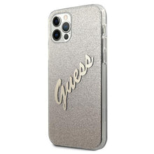 Заредете изображение във визуализатора на галерията – Guess GUHCP12LPCUGLSGO iPhone 12 Pro Max 6,7" złoty/gold hardcase Glitter Gradient Script - TopMag
