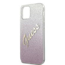 Заредете изображение във визуализатора на галерията – Guess GUHCP12LPCUGLSPI iPhone 12 Pro Max 6,7" różowy/pink hardcase Glitter Gradient Script - TopMag
