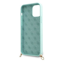Заредете изображение във визуализатора на галерията – Guess GUHCP12SLSCLMGLB iPhone 12 mini 5,4" jasno niebieski/light blue hardcase Metal Logo Cord - TopMag
