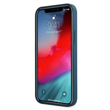 Заредете изображение във визуализатора на галерията – Guess GUHCP12SLSLMGBL iPhone 12 mini 5,4" niebieski/blue hardcase Metal Logo Script - TopMag
