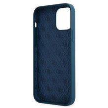 Заредете изображение във визуализатора на галерията – Guess GUHCP12SLSLMGBL iPhone 12 mini 5,4" niebieski/blue hardcase Metal Logo Script - TopMag
