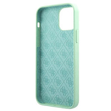 Заредете изображение във визуализатора на галерията – Guess GUHCP12SLSLMGGN iPhone 12 mini 5,4" zielony/green hardcase Metal Logo Script - TopMag
