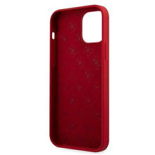Заредете изображение във визуализатора на галерията – Guess GUHCP12SLSLMGRE iPhone 12 mini 5,4" czerwony/red hardcase Metal Logo Script - TopMag
