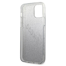 Заредете изображение във визуализатора на галерията – Guess GUHCP12SPCUGLSBK iPhone 12 mini 5,4" czarny/black hardcase Glitter Gradient Script - TopMag
