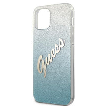 Заредете изображение във визуализатора на галерията – Guess GUHCP12SPCUGLSBL iPhone 12 mini 5,4" niebieski/blue hardcase Glitter Gradient Script - TopMag
