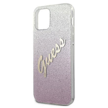 Заредете изображение във визуализатора на галерията – Guess GUHCP12SPCUGLSPI iPhone 12 mini 5,4" różowy/pink hardcase Glitter Gradient Script - TopMag
