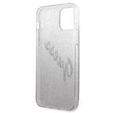 Заредете изображение във визуализатора на галерията – Guess GUHCP12SPCUGLSPI iPhone 12 mini 5,4" różowy/pink hardcase Glitter Gradient Script - TopMag

