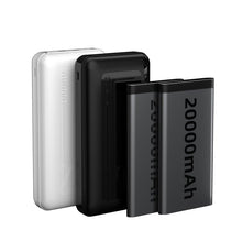 Заредете изображение във визуализатора на галерията – Dudao powerbank 20000 mAh Power Delivery 20 W Quick Charge 3.0 2x USB / USB Type C white (K12PQ + white) - TopMag
