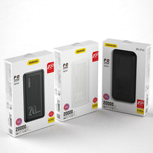 Заредете изображение във визуализатора на галерията – Dudao powerbank 20000 mAh Power Delivery 20 W Quick Charge 3.0 2x USB / USB Type C black (K12PQ + black) - TopMag
