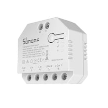 Заредете изображение във визуализатора на галерията – Sonoff two-channel smart switch Wi-Fi relay white (DUALR3) - TopMag
