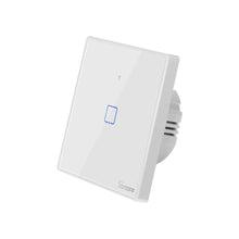 Заредете изображение във визуализатора на галерията – Sonoff T2EU1C-TX Single Channel Touch Light Switch Switch Wi-Fi Button White (IM190314015) - TopMag

