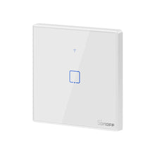 Заредете изображение във визуализатора на галерията – Sonoff T2EU1C-TX Single Channel Touch Light Switch Switch Wi-Fi Button White (IM190314015) - TopMag
