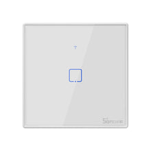 Заредете изображение във визуализатора на галерията – Sonoff T2EU1C-TX Single Channel Touch Light Switch Switch Wi-Fi Button White (IM190314015) - TopMag
