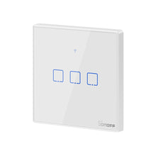 Заредете изображение във визуализатора на галерията – Sonoff T2EU3C-TX Three Channel Touch Light Switch Wi-Fi Button (IM190314017) - TopMag
