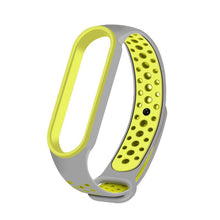 Заредете изображение във визуализатора на галерията – Replacement Silicone Wristband Strap for Xiaomi Mi Band 5 Dots Gray Green - TopMag
