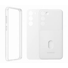 Заредете изображение във визуализатора на галерията – Samsung Frame Cover for Samsung Galaxy S23+ case with interchangeable backs white (EF-MS916CWEGWW)
