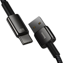 Заредете изображение във визуализатора на галерията – Baseus Tungsten USB - USB Type C cable 66 W (11 V / 6 A) Quick Charge AFC FCP SCP 1 m black (CATWJ-B01) - TopMag

