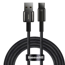Заредете изображение във визуализатора на галерията – Baseus Tungsten USB - USB Type C cable 66 W (11 V / 6 A) Quick Charge AFC FCP SCP 2 m black (CATWJ-C01) - TopMag
