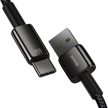 Заредете изображение във визуализатора на галерията – Baseus Tungsten USB - USB Type C cable 66 W (11 V / 6 A) Quick Charge AFC FCP SCP 2 m black (CATWJ-C01) - TopMag
