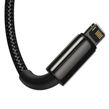 Заредете изображение във визуализатора на галерията – Baseus Tungsten 3in1 USB cable - USB Type C / Lightning / micro USB 3.5 A 1.5 m black (CAMLTWJ-01) - TopMag
