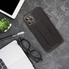 Заредете изображение във визуализатора на галерията – Forcell leather case kickstand for samsung galaxy a23 5g black - TopMag

