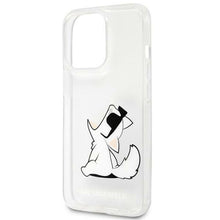 Заредете изображение във визуализатора на галерията – Original faceplate case karl lagerfeld klhcp14lcfnrc for iphone 14 pro (choupette eat / transparent)
