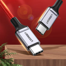 Заредете изображение във визуализатора на галерията – Ugreen US294 USB-C 2.0 / USB-C 2.0 3A cable - red
