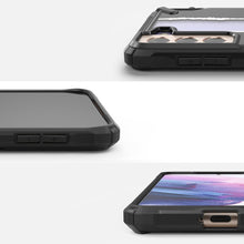 Заредете изображение във визуализатора на галерията – Ringke Fusion X Design durable PC Case with TPU Bumper for Samsung Galaxy S21+ 5G (S21 Plus 5G) black (Ticket band) (XDSG0052) - TopMag
