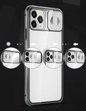 Заредете изображение във визуализатора на галерията – Wozinsky Magnetic Cam Slider Case Full Body Cover built-in front glass lens rotector for Huawei P40 black
