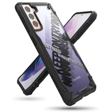 Заредете изображение във визуализатора на галерията – Ringke Fusion X Design durable PC Case with TPU Bumper for Samsung Galaxy S21+ 5G (S21 Plus 5G) black (Cross) (XDSG0053) - TopMag
