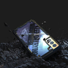 Заредете изображение във визуализатора на галерията – Ringke Fusion X Design durable PC Case with TPU Bumper for Samsung Galaxy S21+ 5G (S21 Plus 5G) black (Cross) (XDSG0053) - TopMag
