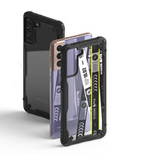 Заредете изображение във визуализатора на галерията – Ringke Fusion X Design durable PC Case with TPU Bumper for Samsung Galaxy S21+ 5G (S21 Plus 5G) black (Cross) (XDSG0053) - TopMag
