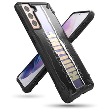 Заредете изображение във визуализатора на галерията – Ringke Fusion X Design durable PC Case with TPU Bumper for Samsung Galaxy S21+ 5G (S21 Plus 5G) black (Routine) (XDSG0054) - TopMag
