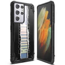 Заредете изображение във визуализатора на галерията – Ringke Fusion X Design durable PC Case with TPU Bumper for Samsung Galaxy S21 Ultra 5G black (Routine) (XDSG0057) - TopMag
