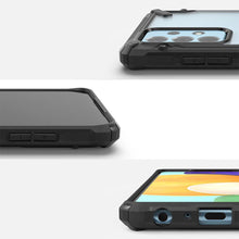 Заредете изображение във визуализатора на галерията – Ringke Fusion X Design durable PC Case with TPU Bumper for Samsung Galaxy A52 / A52 5G / A52s 5G Camo Black (XDSG0047) - TopMag
