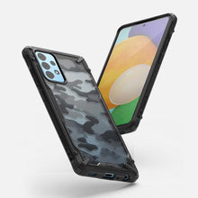Заредете изображение във визуализатора на галерията – Ringke Fusion X Design durable PC Case with TPU Bumper for Samsung Galaxy A52 / A52 5G / A52s 5G Camo Black (XDSG0047) - TopMag
