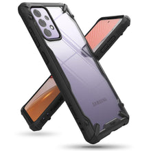 Заредете изображение във визуализатора на галерията – Ringke Fusion X durable PC Case with TPU Bumper for Samsung Galaxy A72 4G black (FUSG0070) - TopMag
