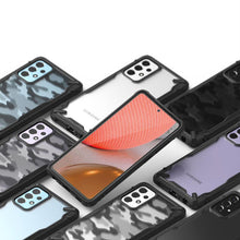 Заредете изображение във визуализатора на галерията – Ringke Fusion X Design durable PC Case with TPU Bumper for Samsung Galaxy A72 4G Camo Black (XDSG0048) - TopMag
