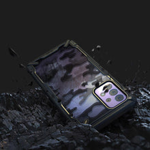 Заредете изображение във визуализатора на галерията – Ringke Fusion X Design durable PC Case with TPU Bumper for Samsung Galaxy A72 4G Camo Black (XDSG0048) - TopMag
