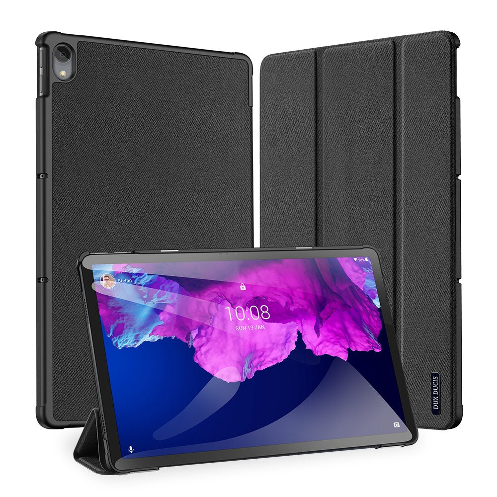 DUX DUCIS Domo Tablet Cover with Multi-angle Stand and Smart Sleep Function for Lenovo Tab P11 black - TopMag