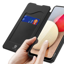 Заредете изображение във визуализатора на галерията – DUX DUCIS Skin X Bookcase type case for Samsung Galaxy A02s EU black - TopMag

