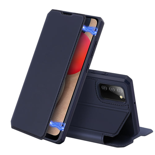 DUX DUCIS Skin X Bookcase type case for Samsung Galaxy A02s EU blue - TopMag