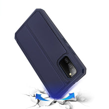 Заредете изображение във визуализатора на галерията – DUX DUCIS Skin X Bookcase type case for Samsung Galaxy A02s EU blue - TopMag
