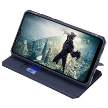 Заредете изображение във визуализатора на галерията – DUX DUCIS Skin X Bookcase type case for Samsung Galaxy A02s EU blue - TopMag
