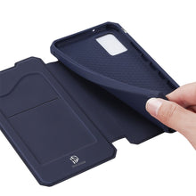 Заредете изображение във визуализатора на галерията – DUX DUCIS Skin X Bookcase type case for Samsung Galaxy A02s EU blue - TopMag

