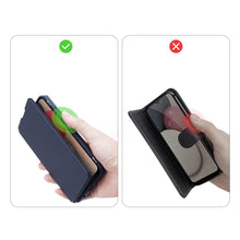 Заредете изображение във визуализатора на галерията – DUX DUCIS Skin X Bookcase type case for Samsung Galaxy A02s EU blue - TopMag
