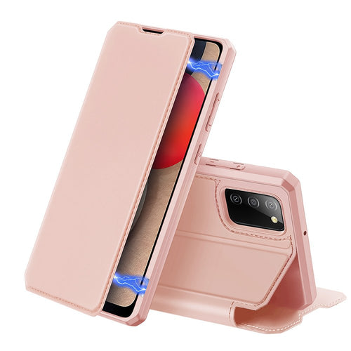 DUX DUCIS Skin X Bookcase type case for Samsung Galaxy A02s EU pink - TopMag