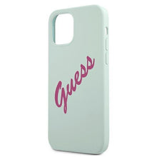 Заредете изображение във визуализатора на галерията – Guess GUHCP12SLSVSBF iPhone 12 mini 5,4" niebieski fuksja/blue fuschia hardcase Silicone Vintage - TopMag
