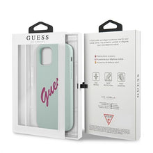 Заредете изображение във визуализатора на галерията – Guess GUHCP12SLSVSBF iPhone 12 mini 5,4" niebieski fuksja/blue fuschia hardcase Silicone Vintage - TopMag

